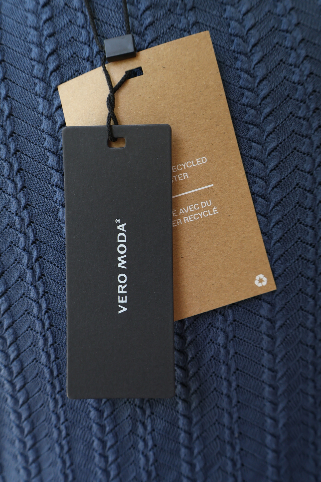 Vero Moda Тъмносиня дълга рокля • M