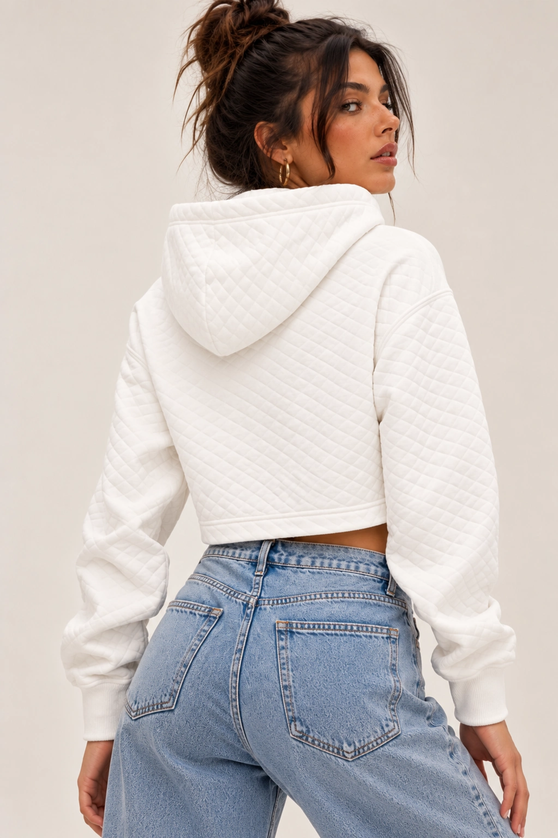 AÉROPOSTALE Cropped суичър • L