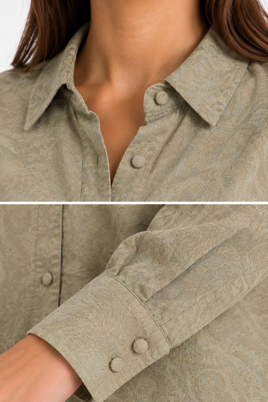 Vero Moda Jacquard риза • M