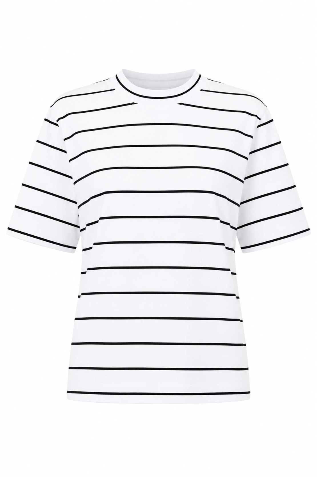 Selected Femme Райе тениска от органичен памук • S Oversized