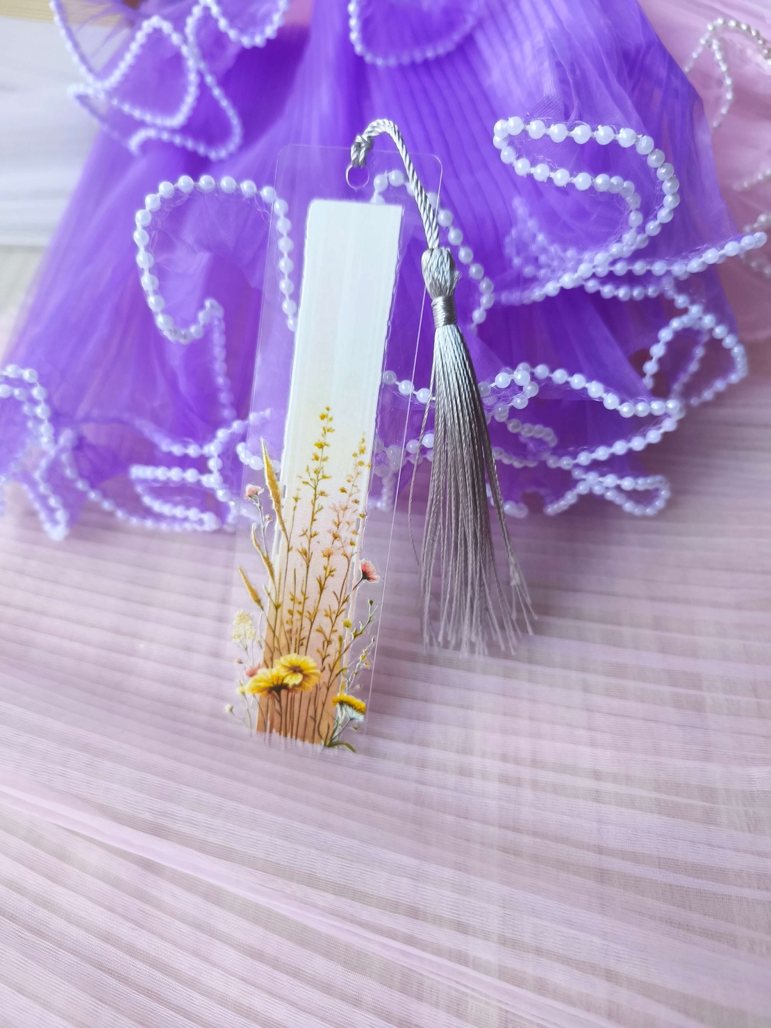 Акрилен книгоразделител -Wildflower 010