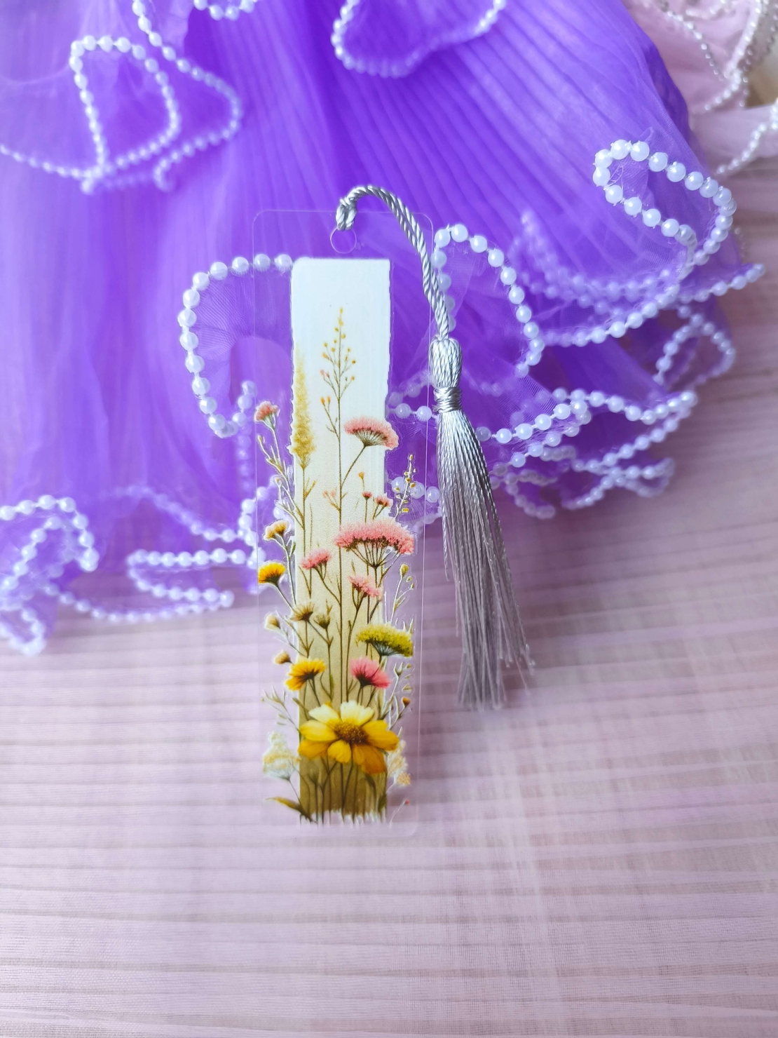 Акрилен книгоразделител -Wildflower 0012