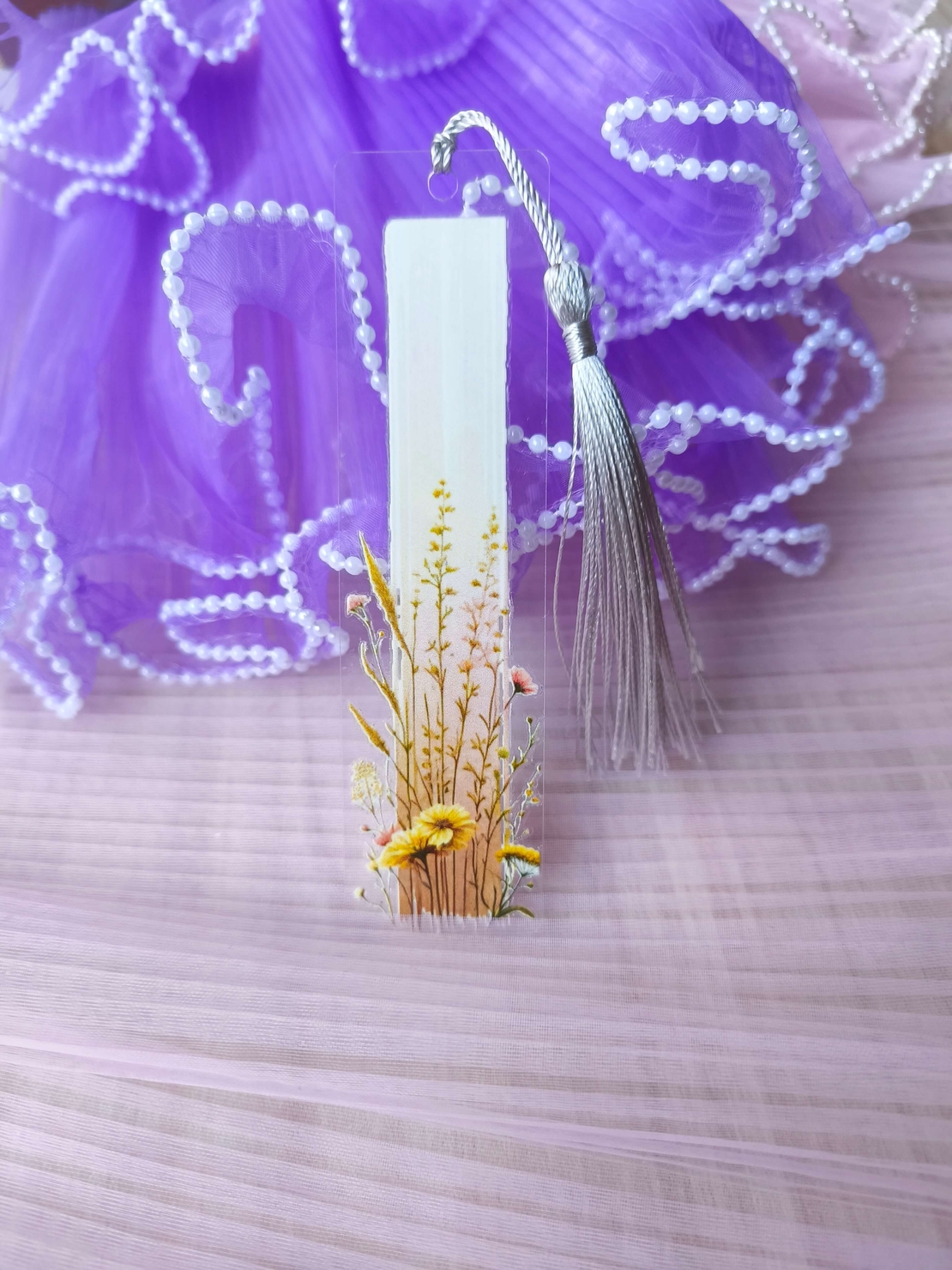 Акрилен книгоразделител -Wildflower 010