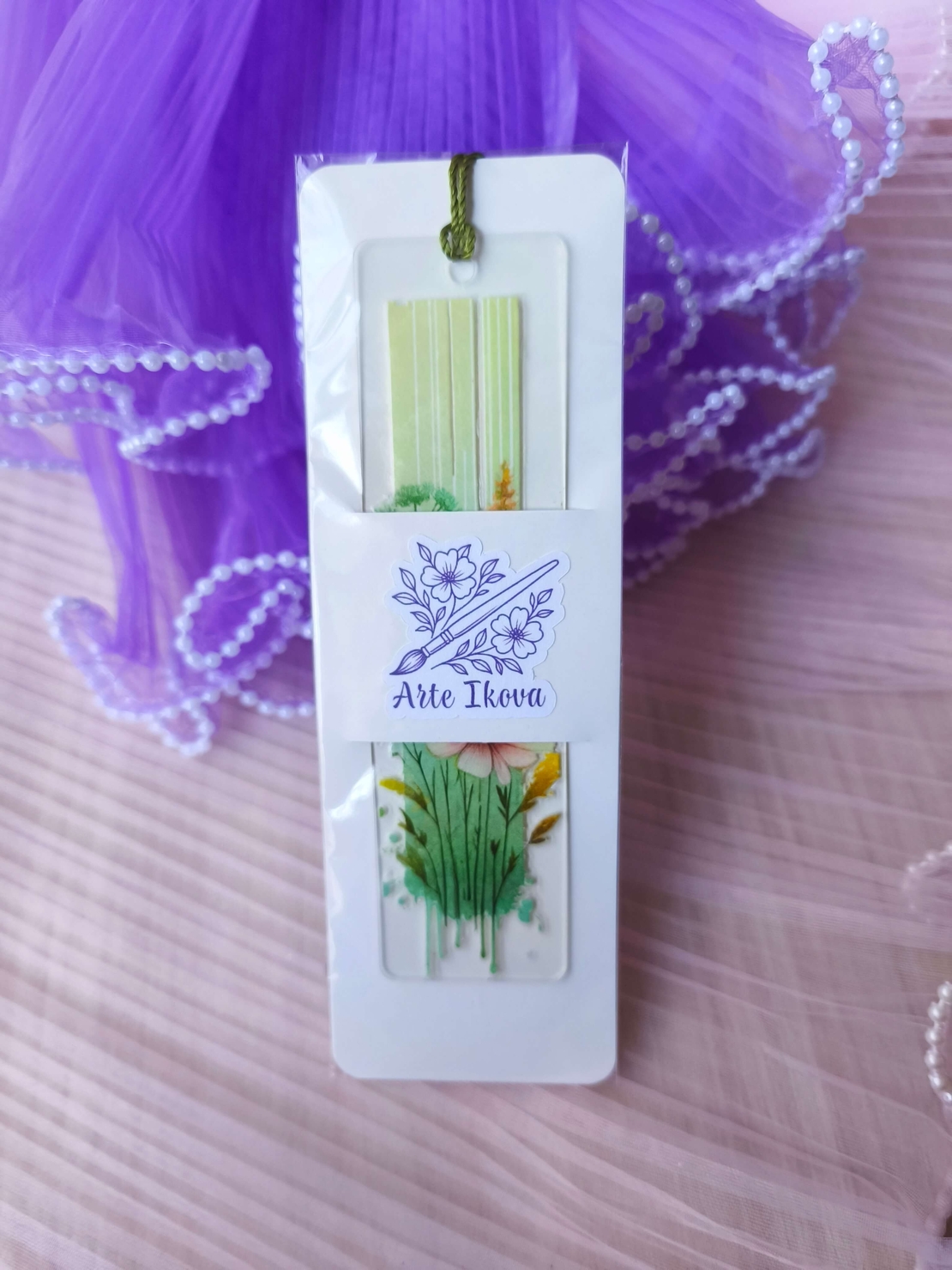 Акрилен книгоразделител -Wildflower 04