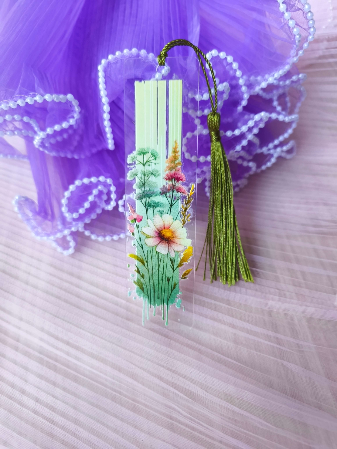 Акрилен книгоразделител -Wildflower 04