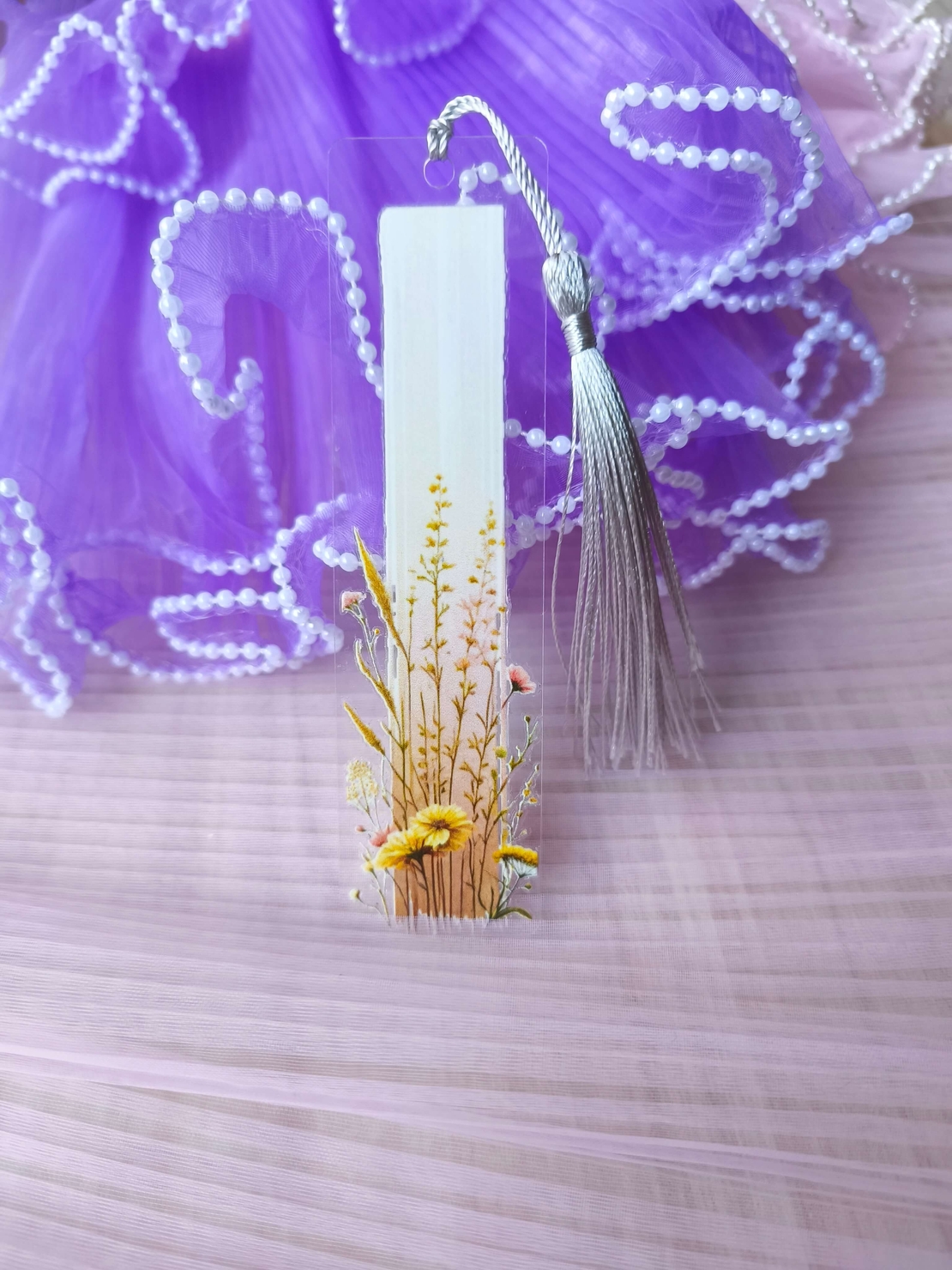 Акрилен книгоразделител -Wildflower 010