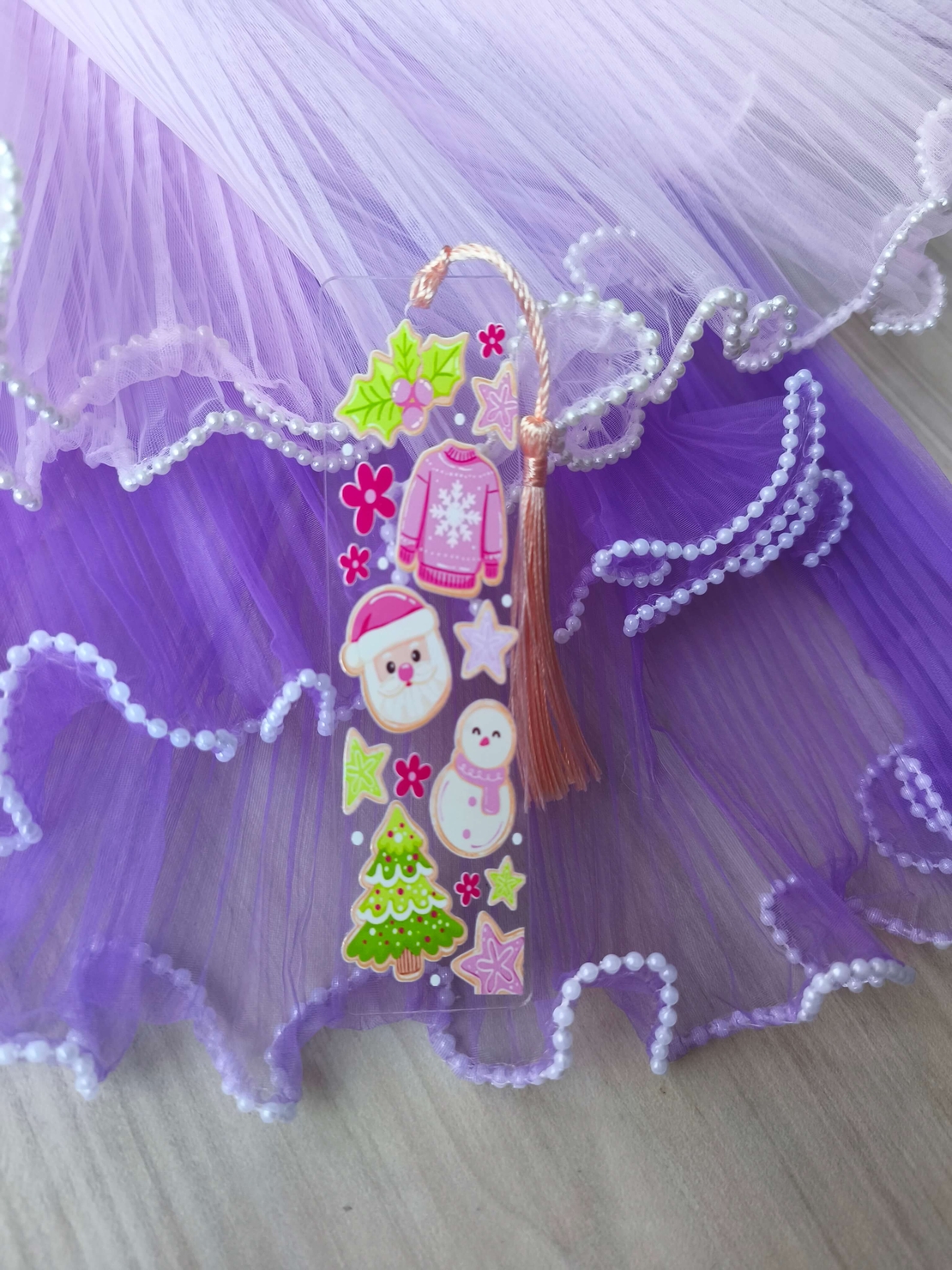 Акрилен книгоразделител -Christmas 001