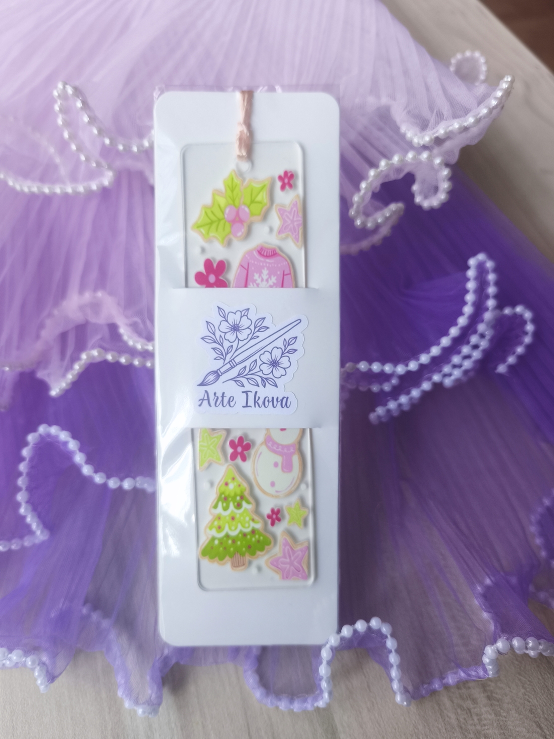 Акрилен книгоразделител -Christmas 001