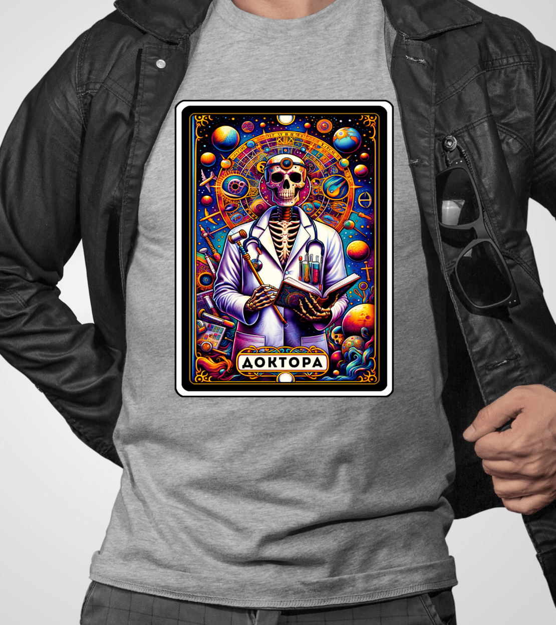 Мъжка Тениска „Доктора“ – Таро Арт Серия-Различни цветове