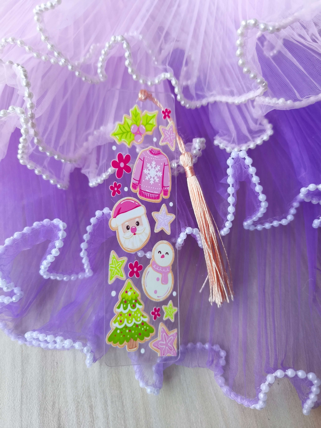 Акрилен книгоразделител -Christmas 001