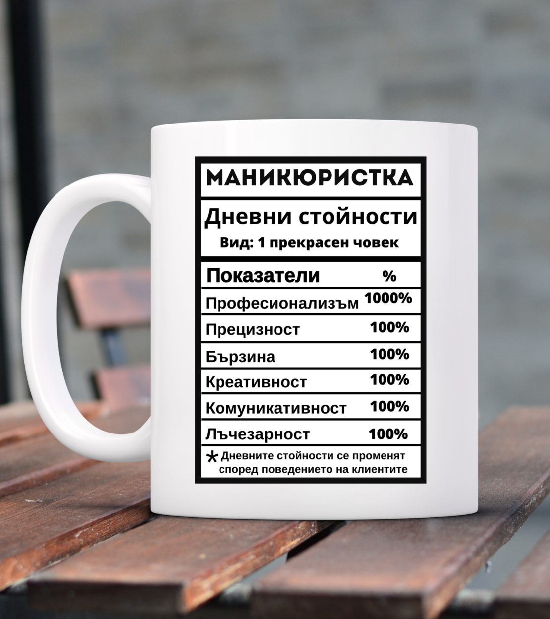Персонализирана чаша за маникюрист