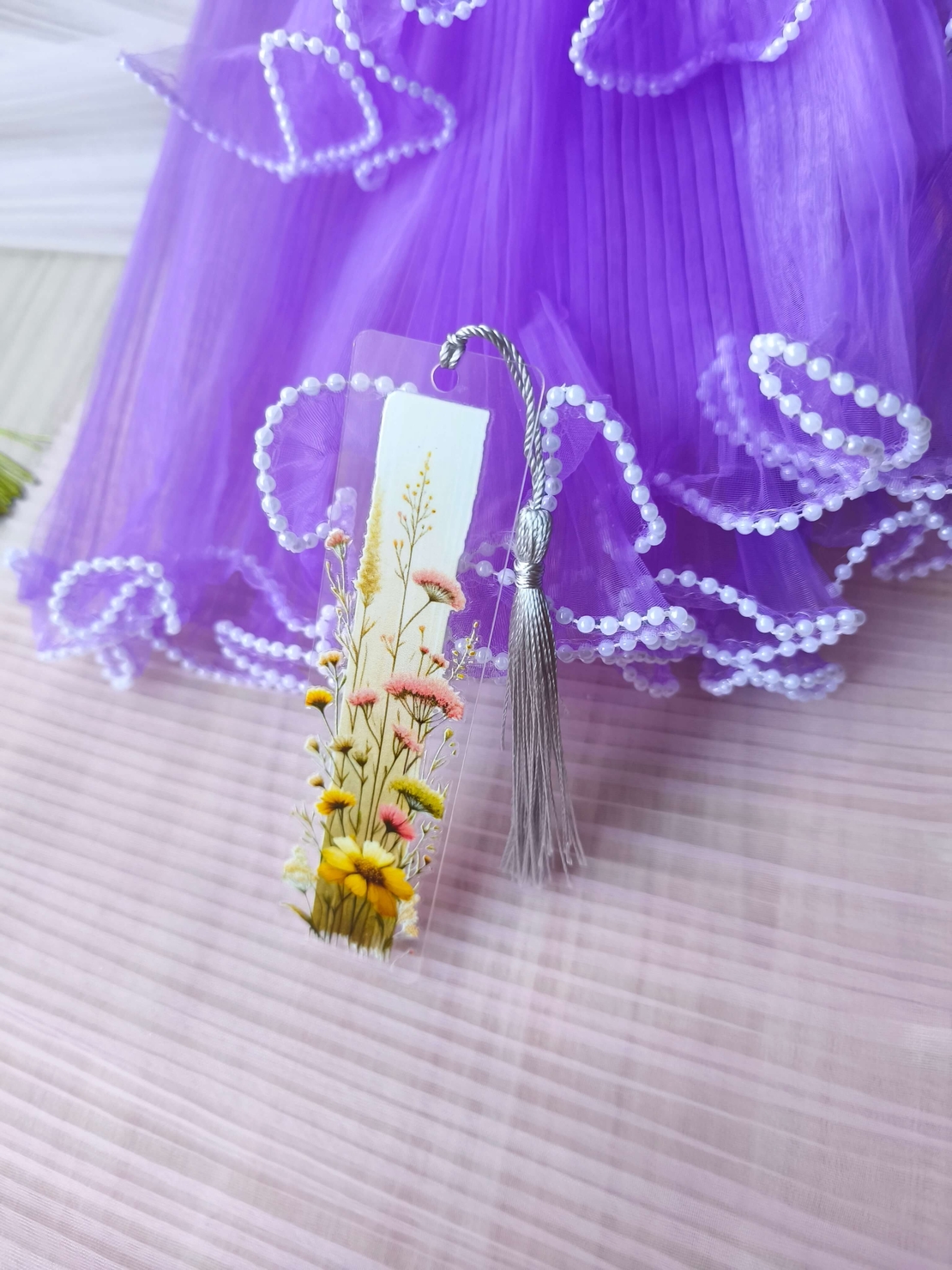 Акрилен книгоразделител -Wildflower 0012