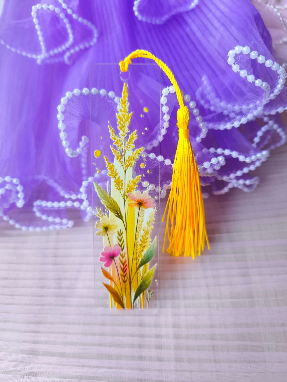 Акрилен книгоразделител -Wildflower 05