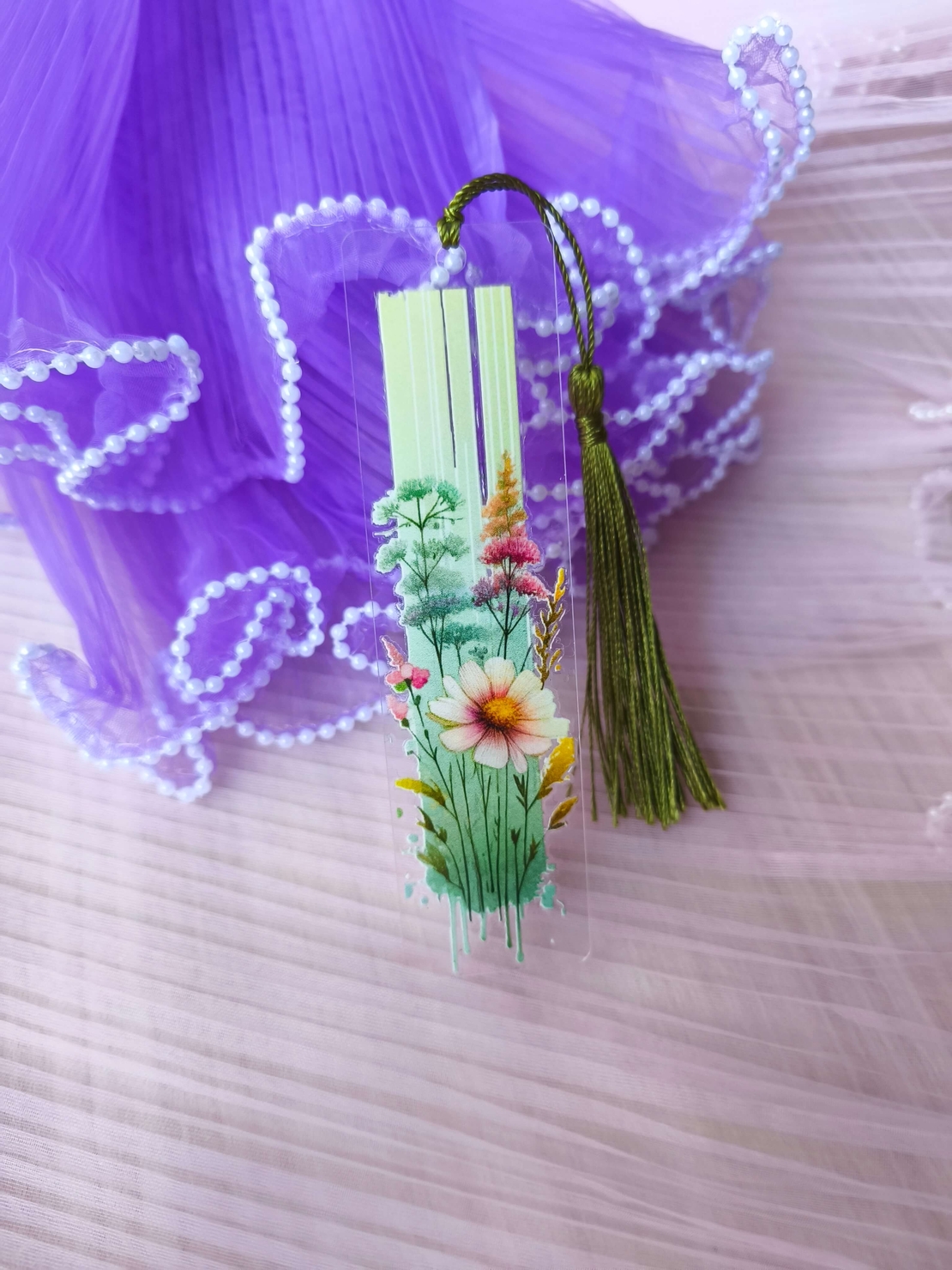 Акрилен книгоразделител -Wildflower 04