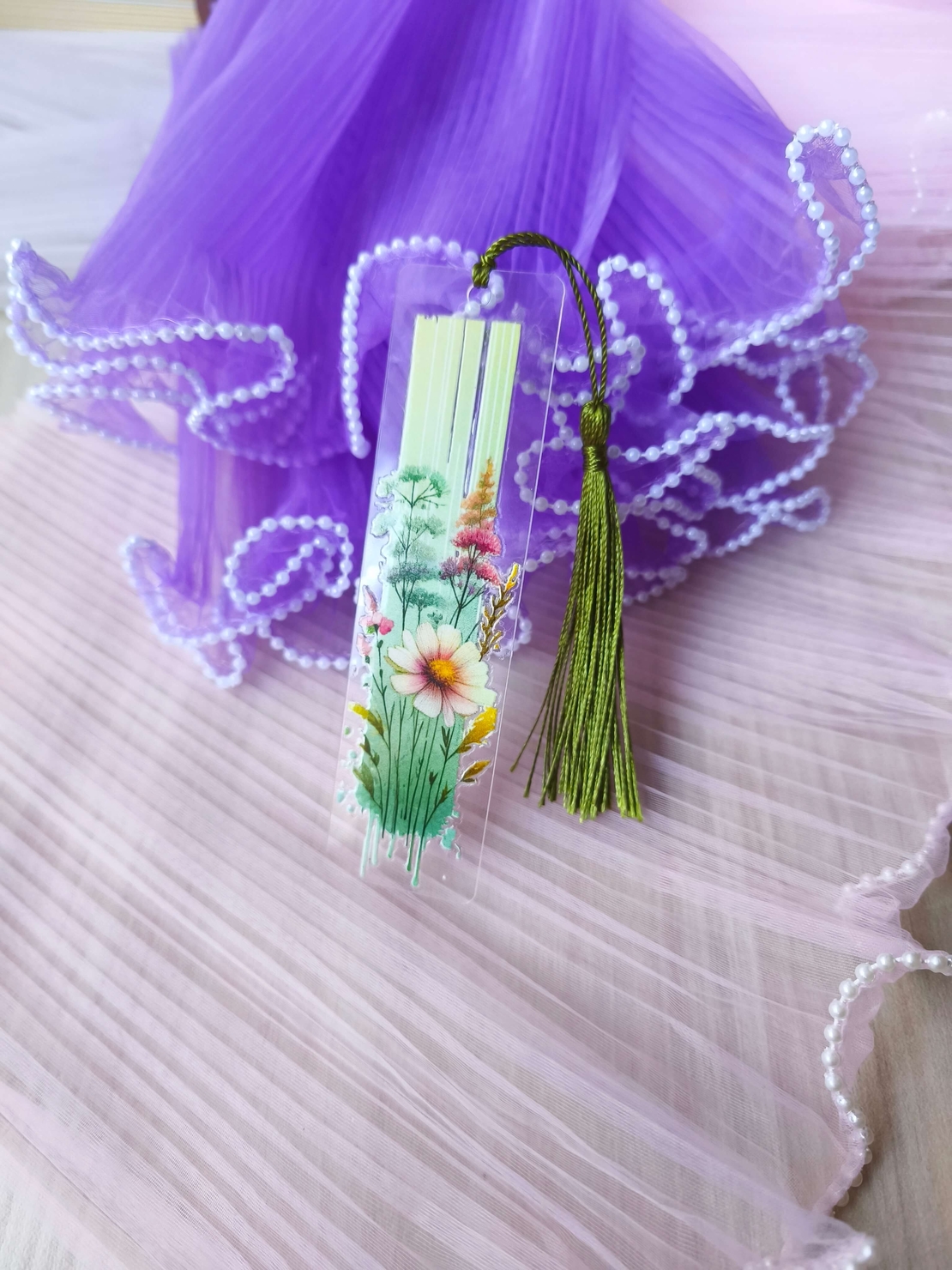 Акрилен книгоразделител -Wildflower 04