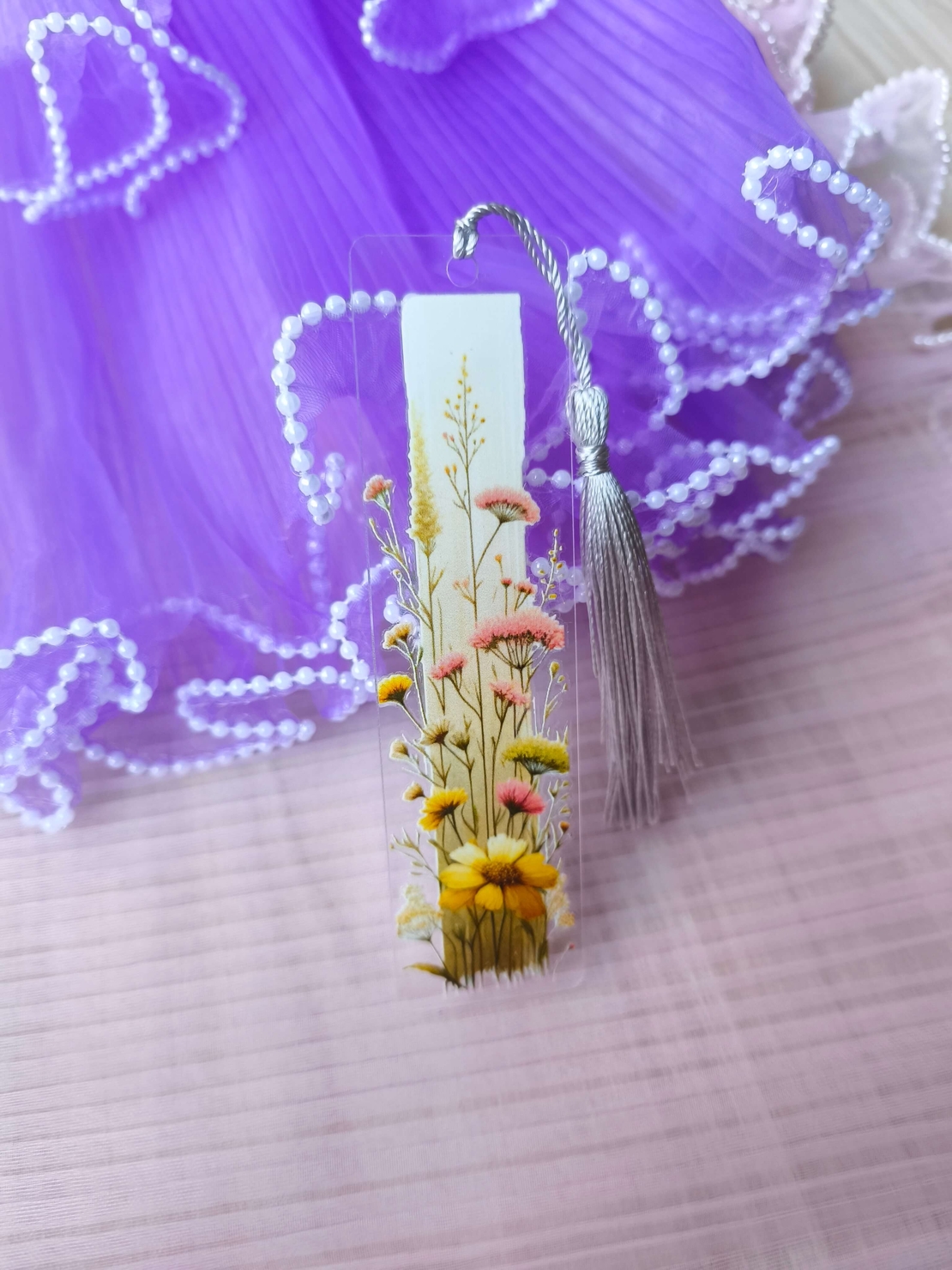 Акрилен книгоразделител -Wildflower 0012