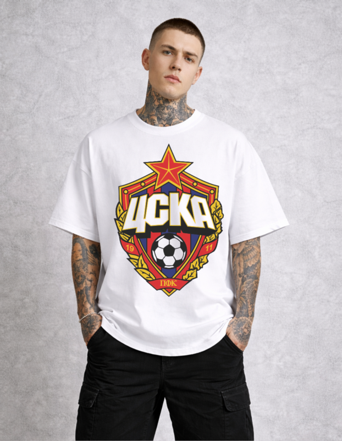 Oversized - Тениска със символно послание