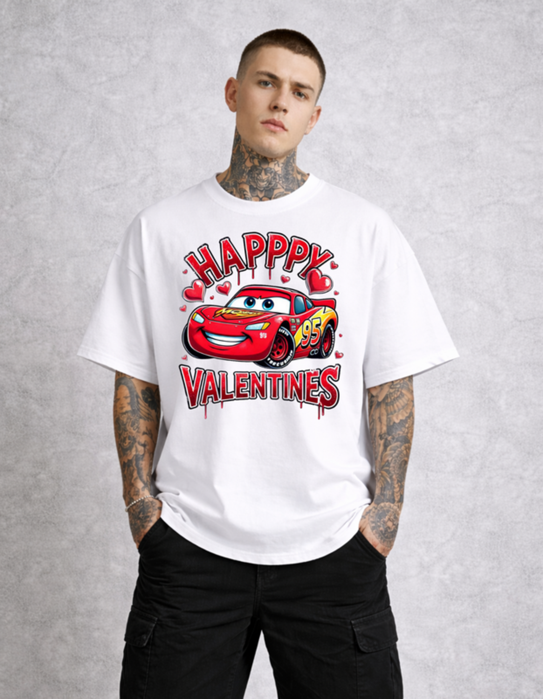 Oversized - Тениска с визуално послание