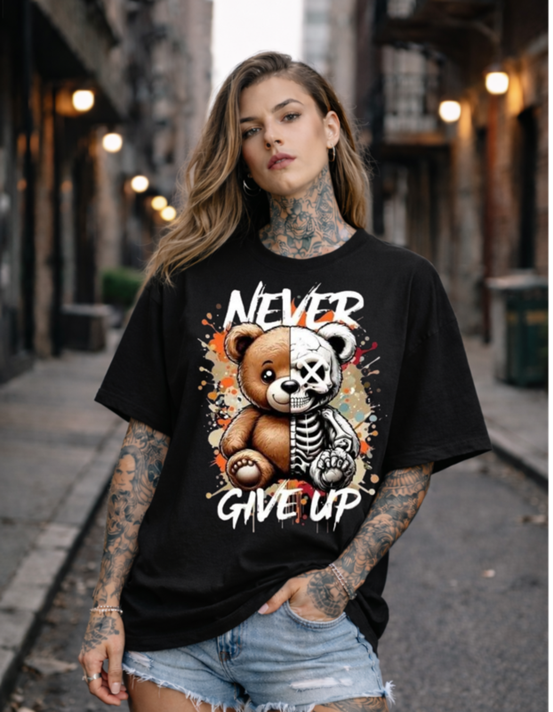 Oversized - Тениска с графичен образ