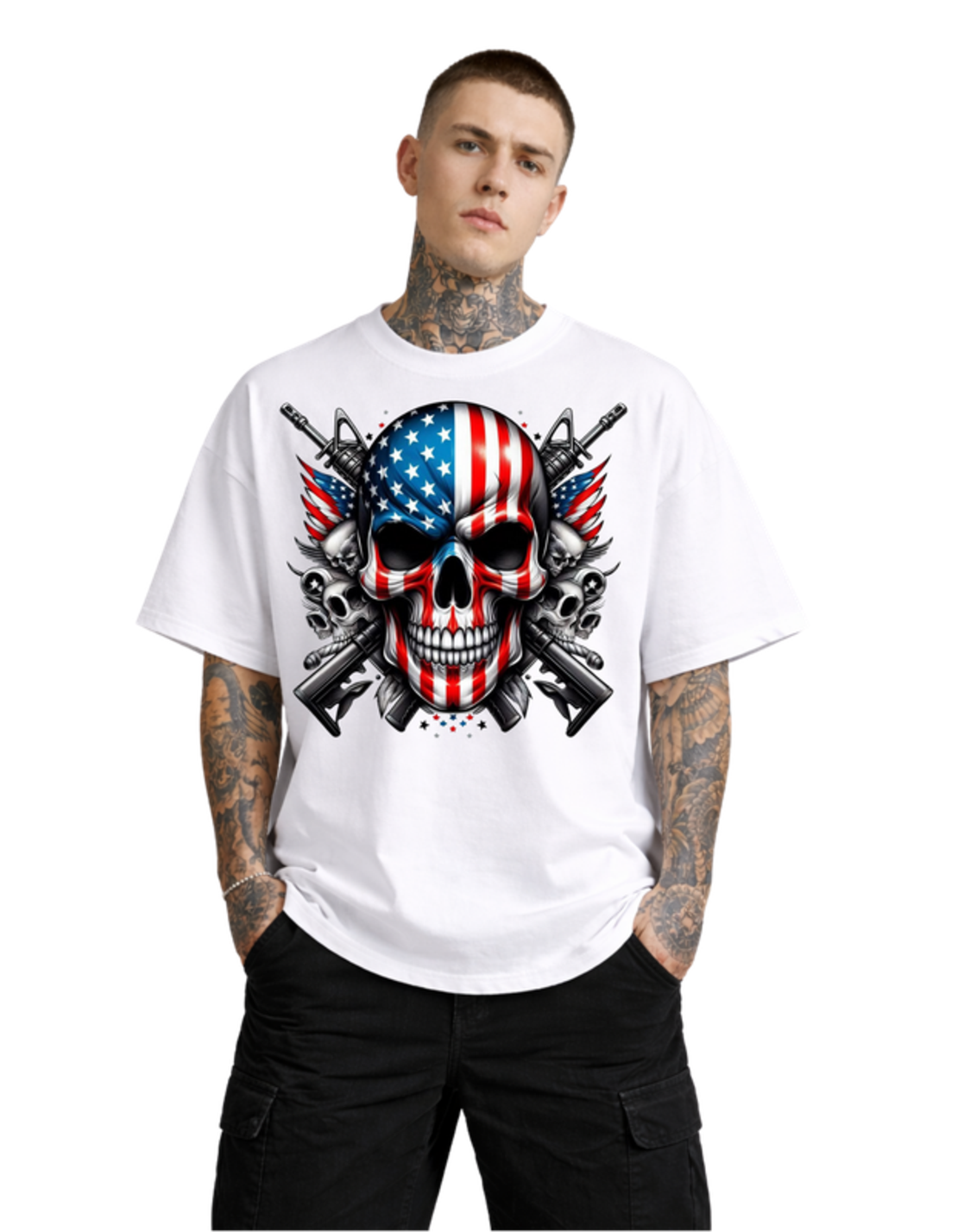 Oversized - Тениска с характерен принт