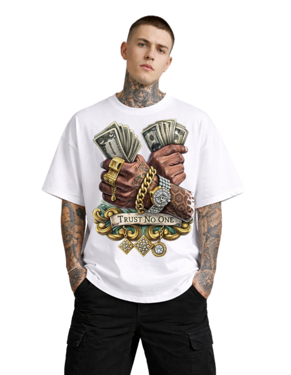 Oversized - Тениска с графичен детайл