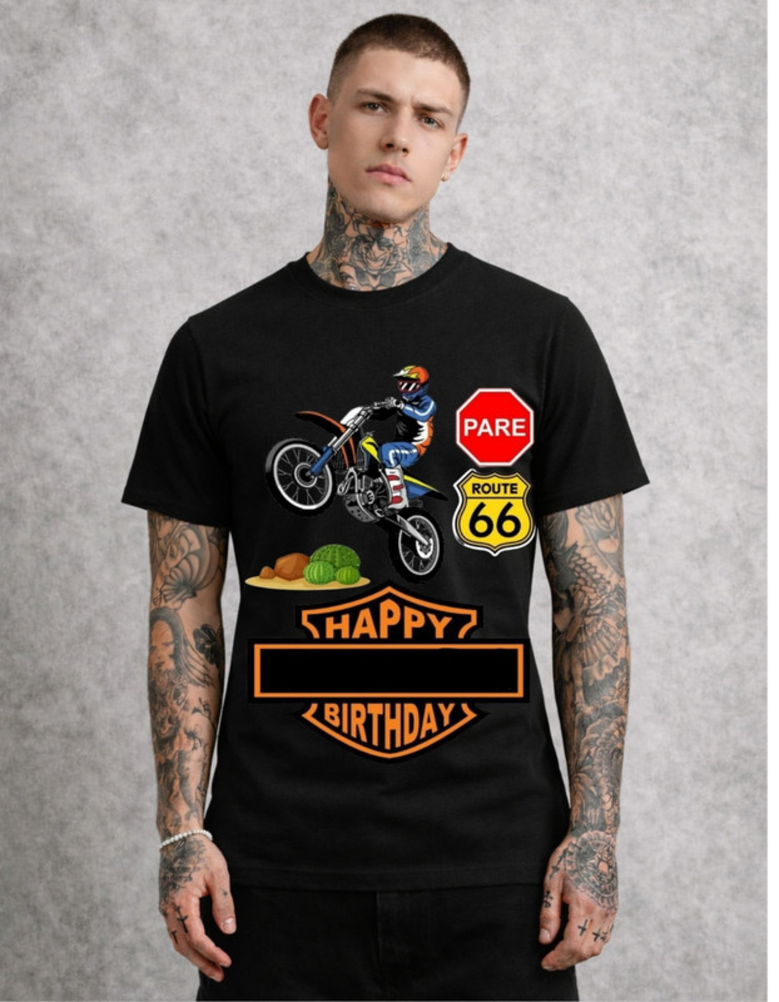 Креативна тениска с артистичен дизайн