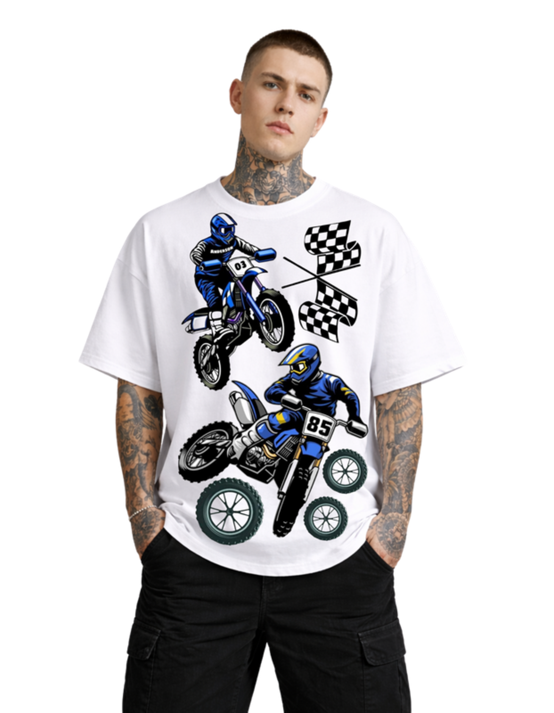 Oversized - Тениска с акцентен елемент