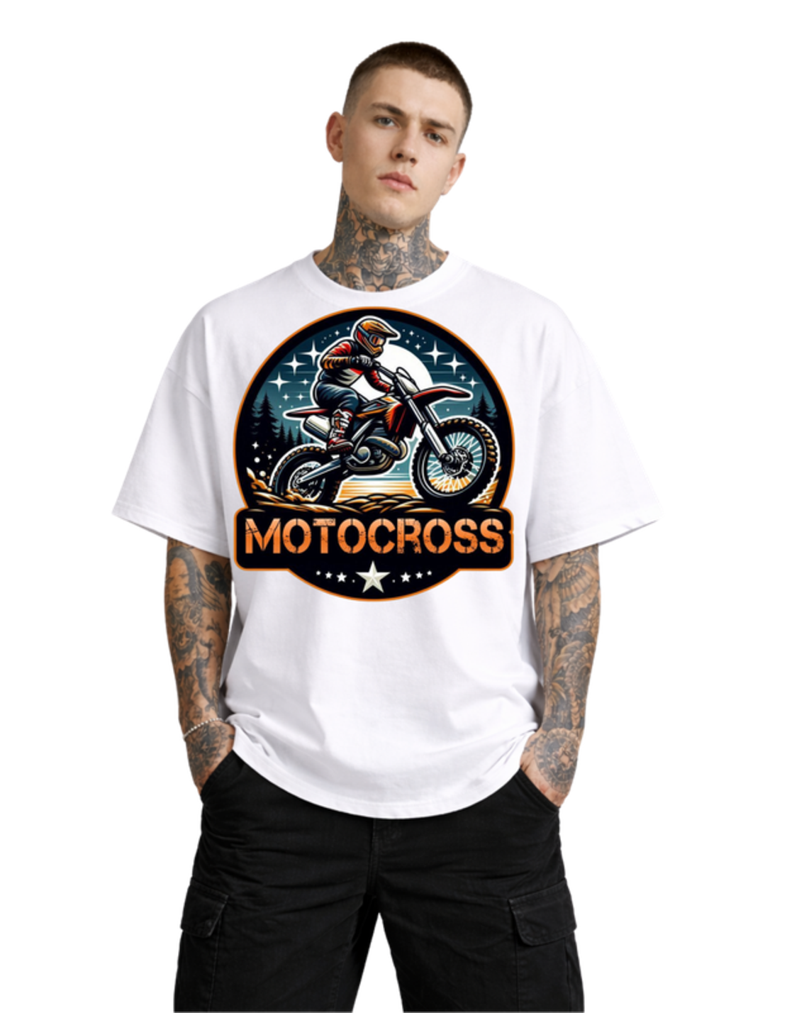 Oversized - Тениска с артистичен принт