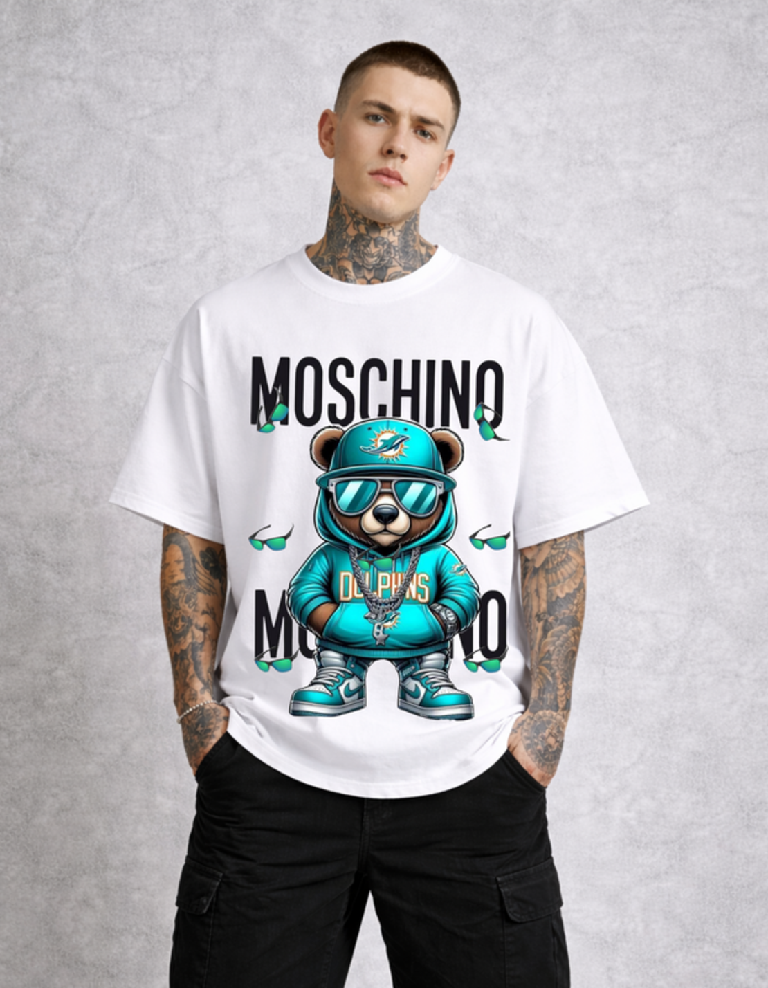 Oversized - Тениска със символна графика