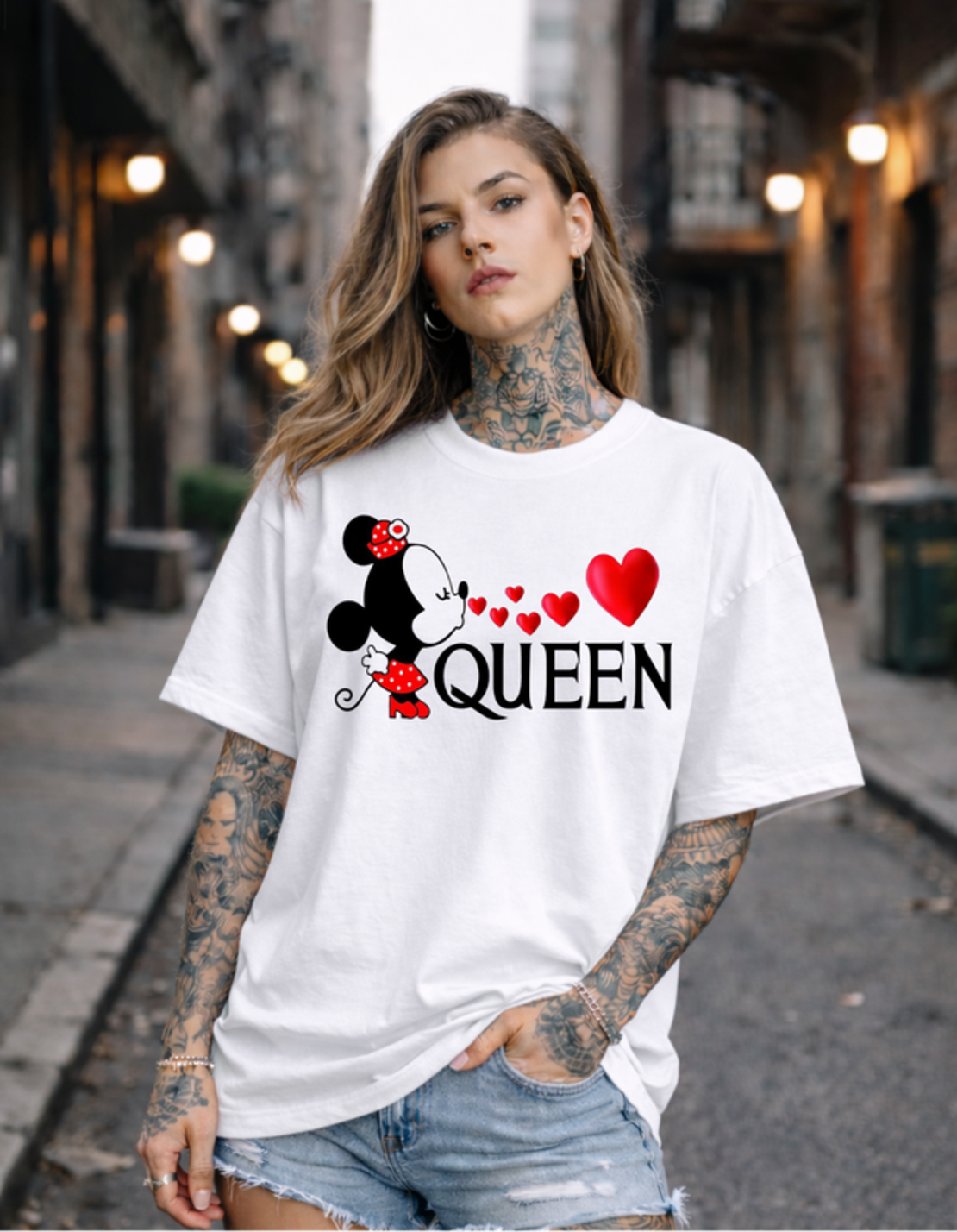 Oversized - Тениска с отличим печат