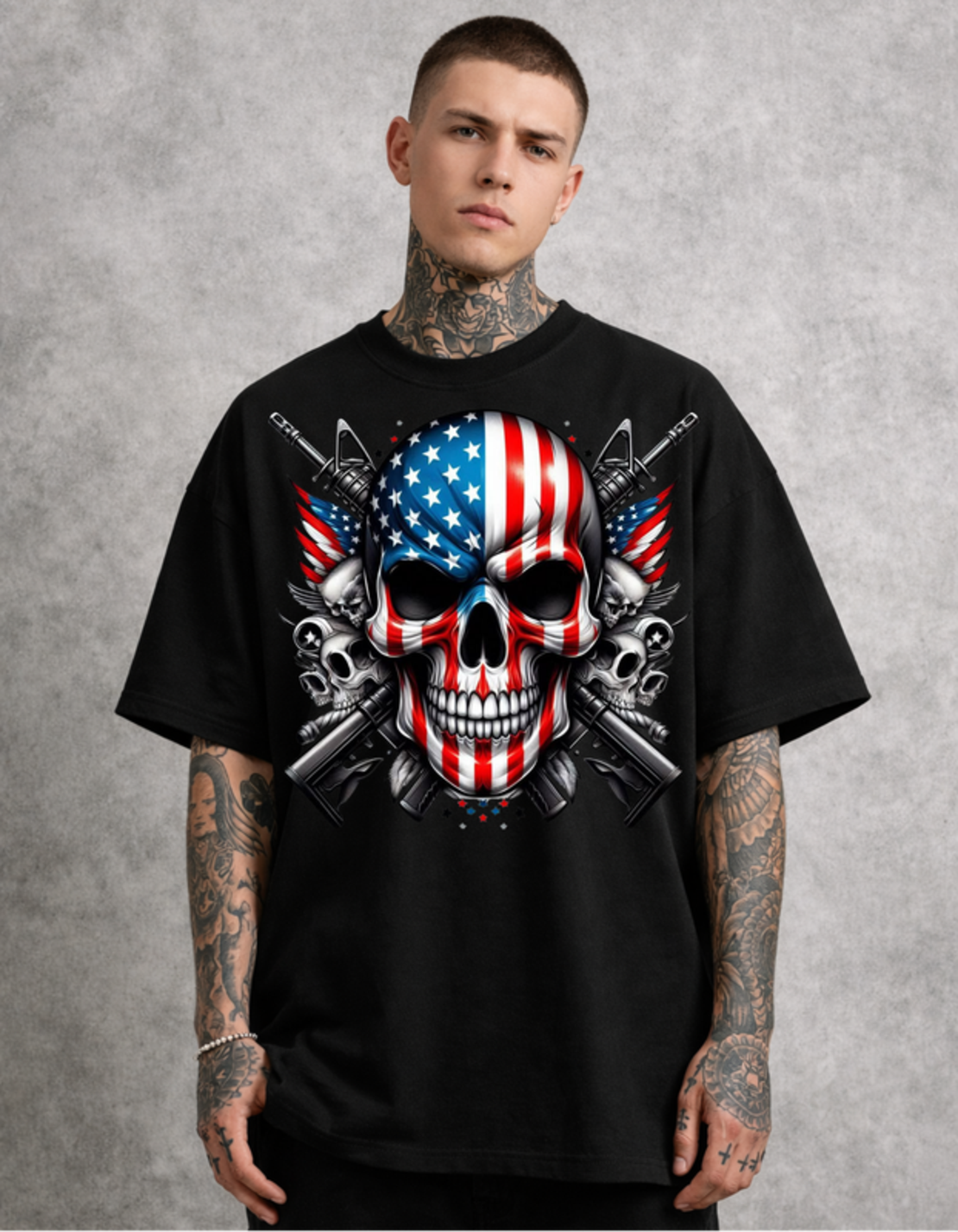 Oversized - Тениска с отличаващ се принт