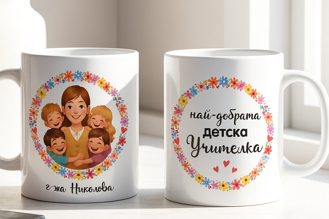Best Kindergarten Teacher” Mug