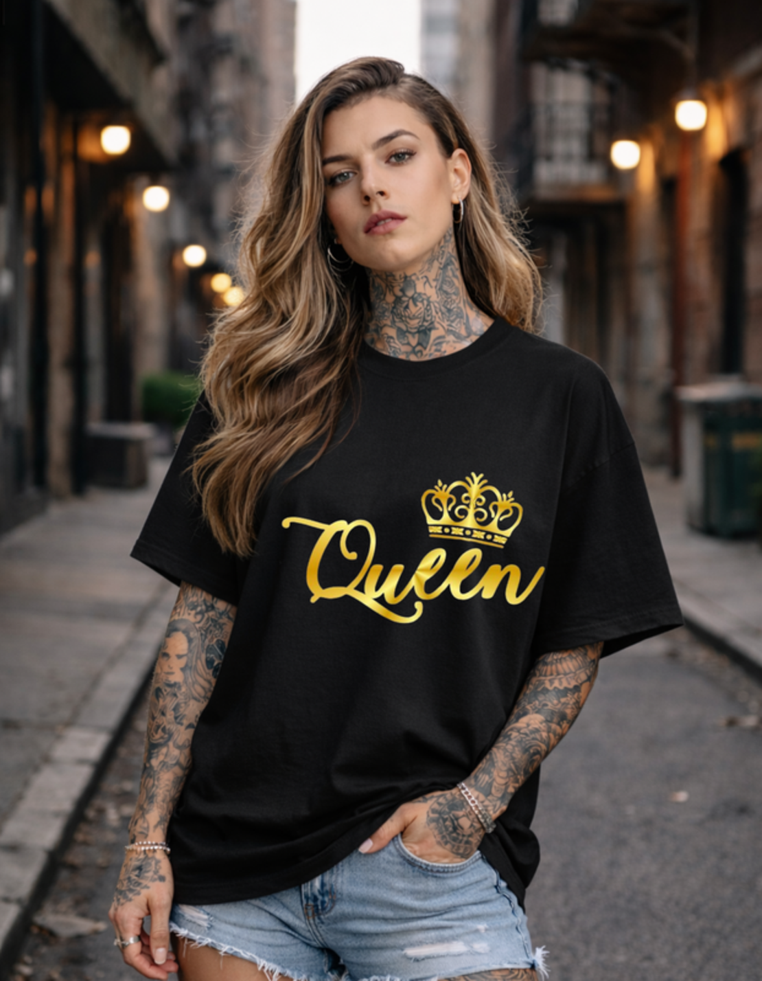 Oversized - Тениска с подчертана форма