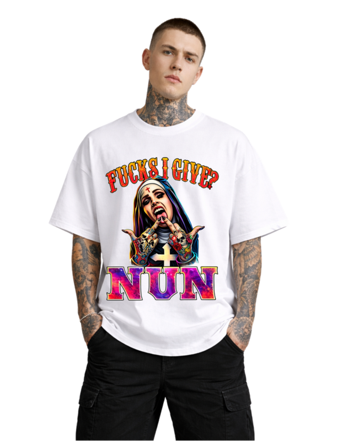 Oversized - Тениска със символен образ