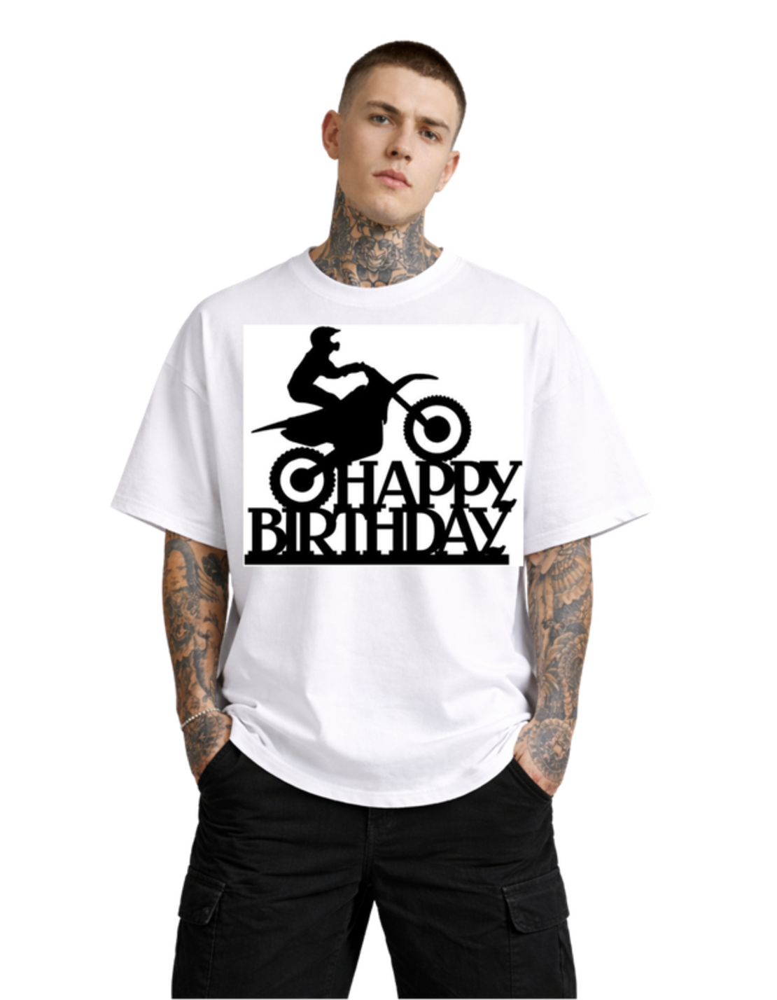 Oversized - Тениска с графична илюстрация