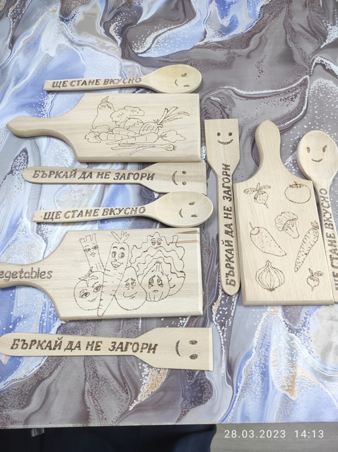 Гравирана дъска с пожелание-70