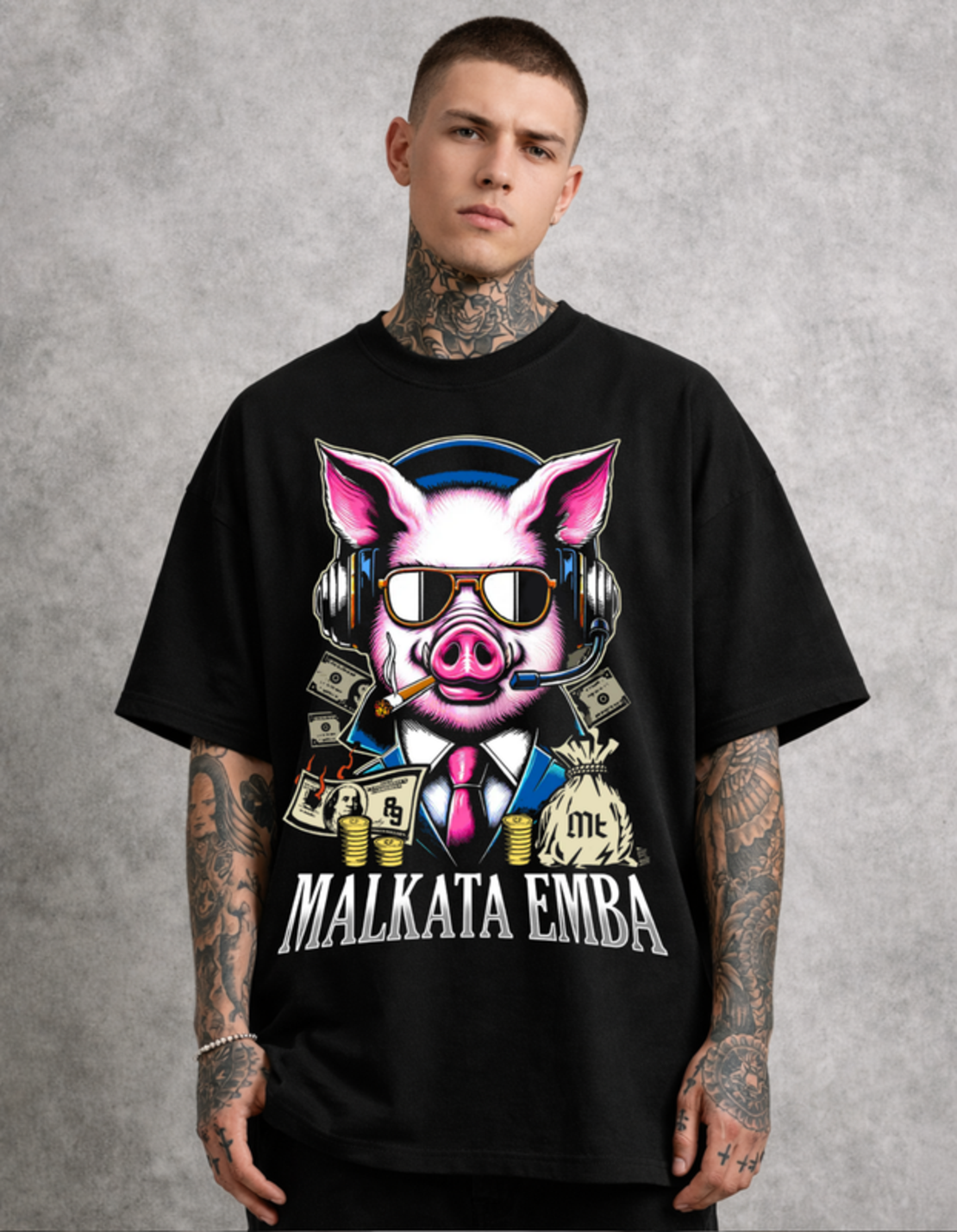 Oversized - Тениска с визуална структура