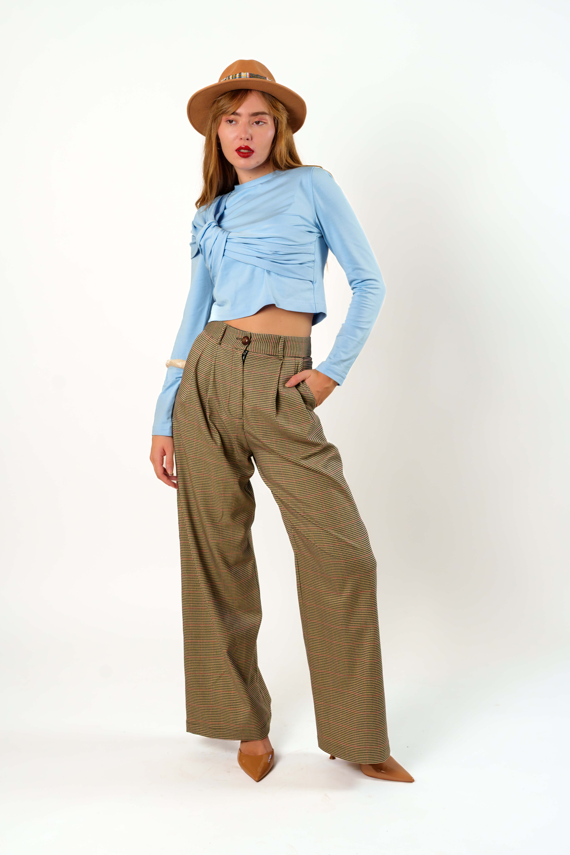 Viviene grid pants