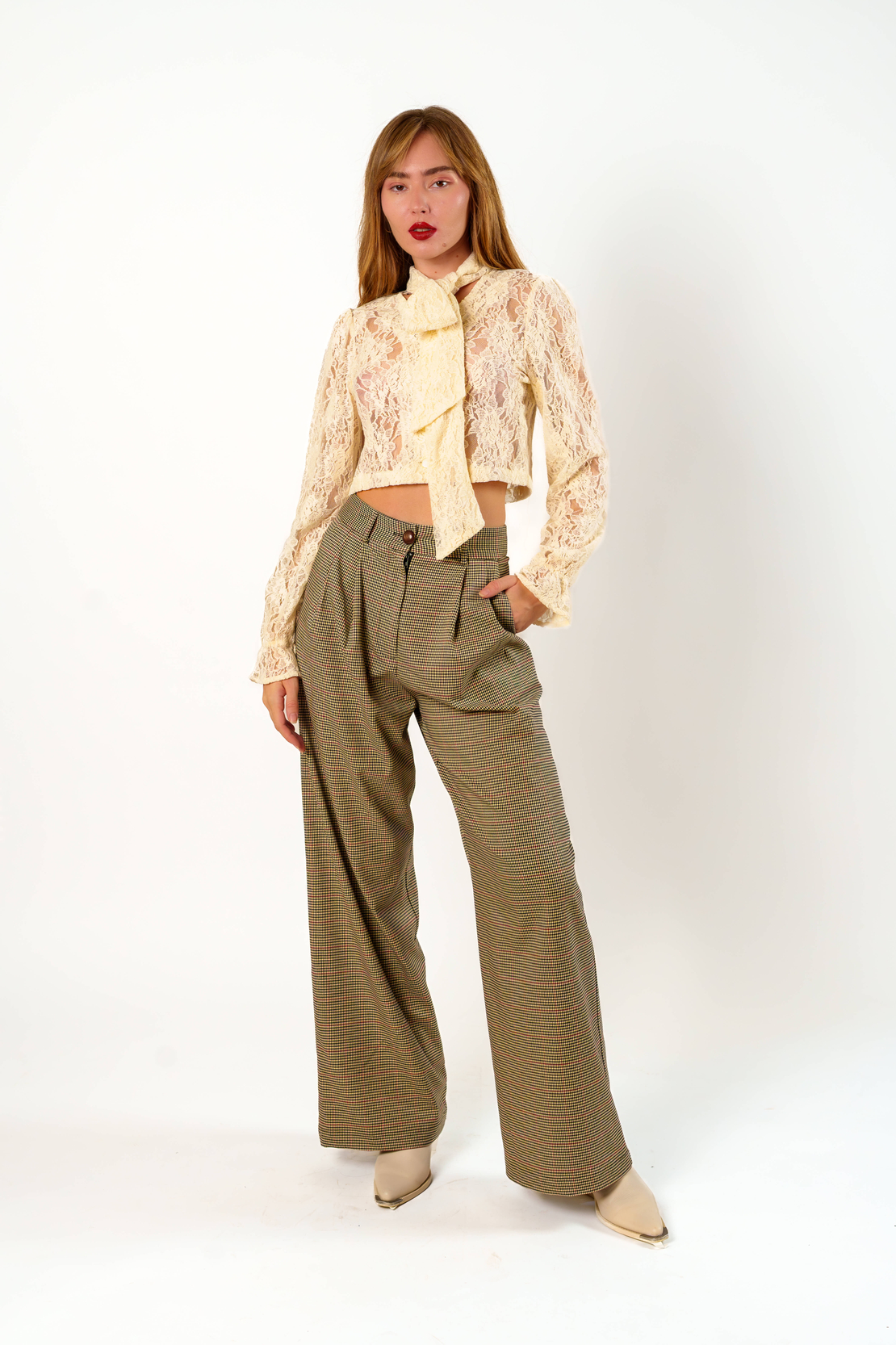 Viviene grid pants