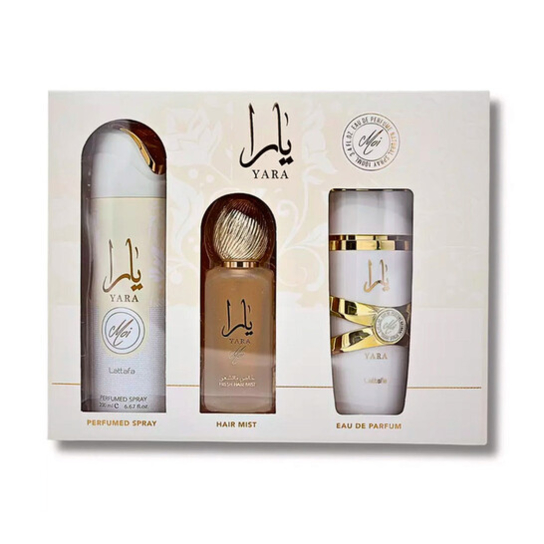 Lattafa  Yara Moi EDP 100 W+200 Deo+50 Hair Mist