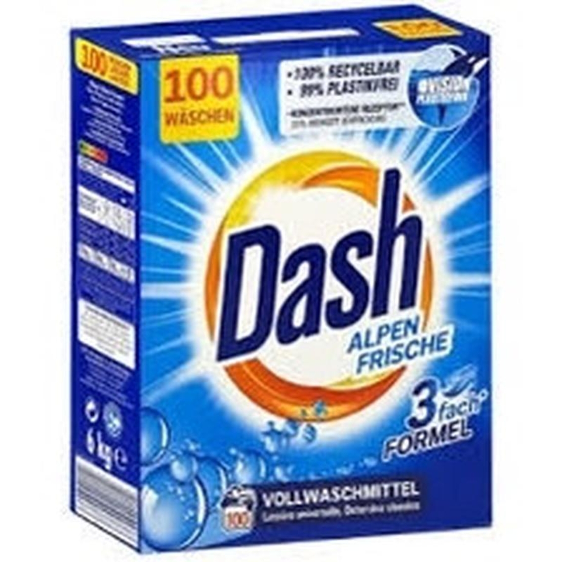 Dash -  Универсален прах за пране , 100 п. , 6кг.