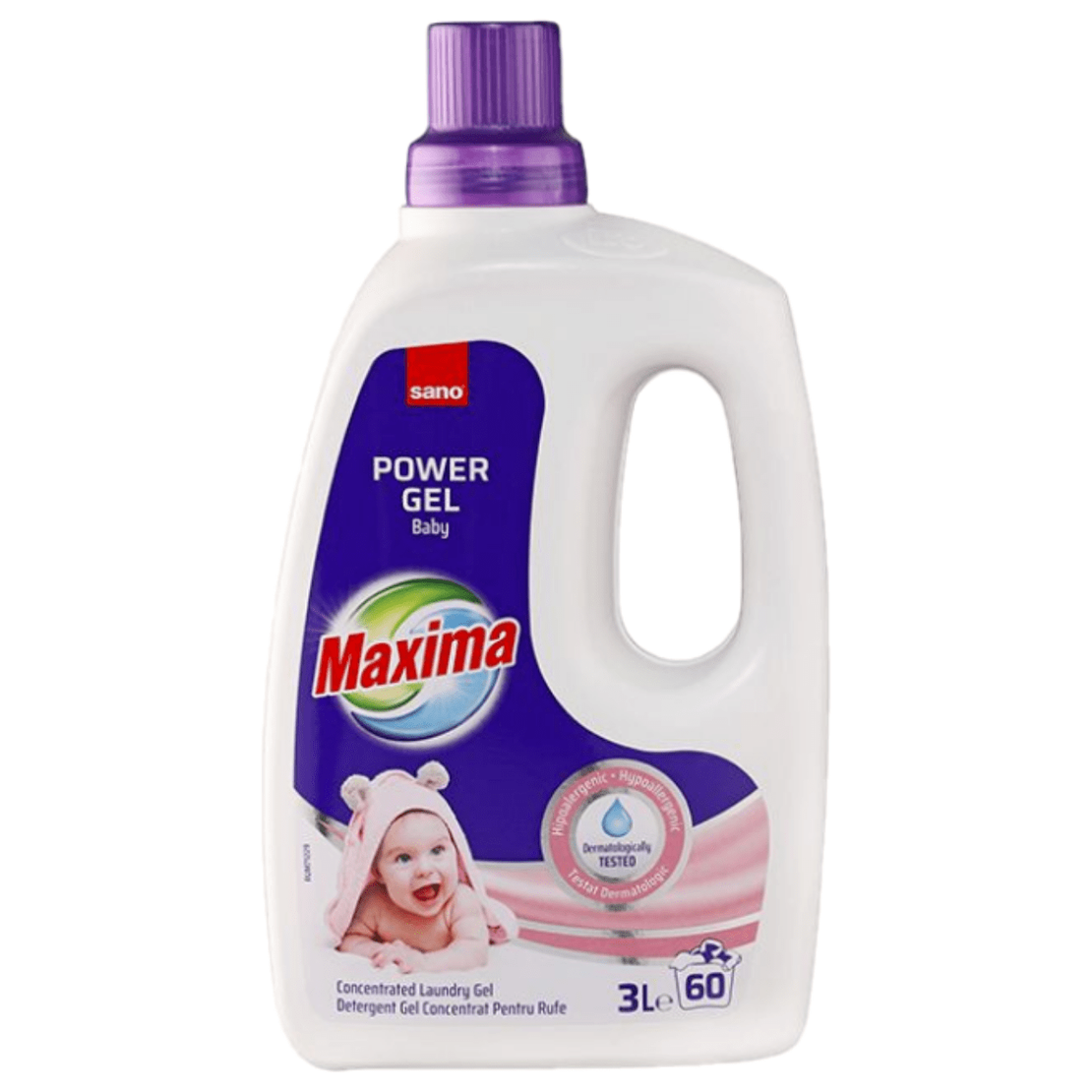 Sano Maxima Baby Power Gel, 3 л, 60 пранета