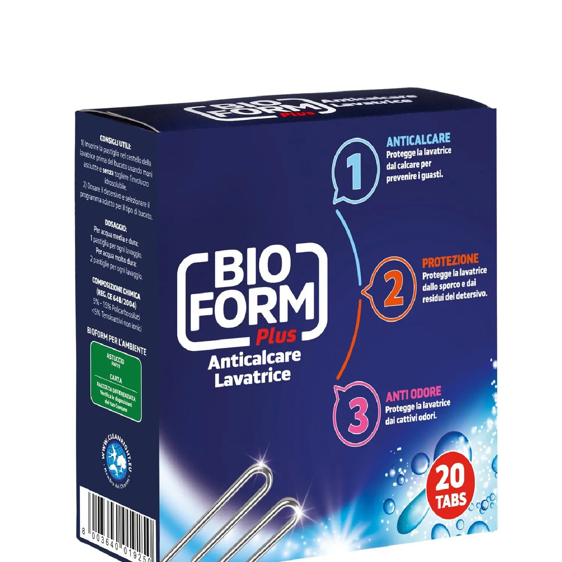 Bio Form - Таблетки за почистване на пералня - 20бр