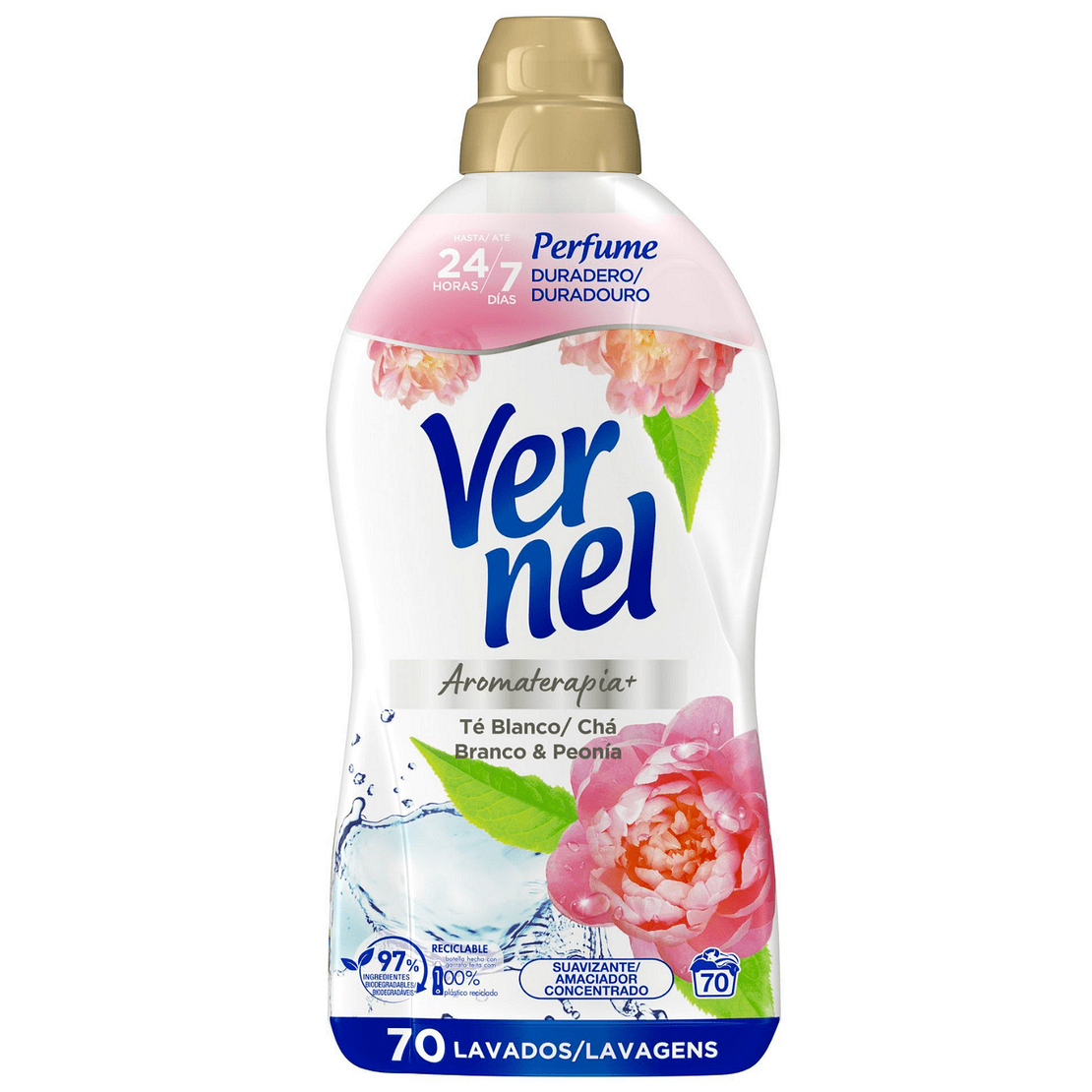 Vernel Aromaterapia Peonia - Омекотител, 1,260 л, 70 пранета