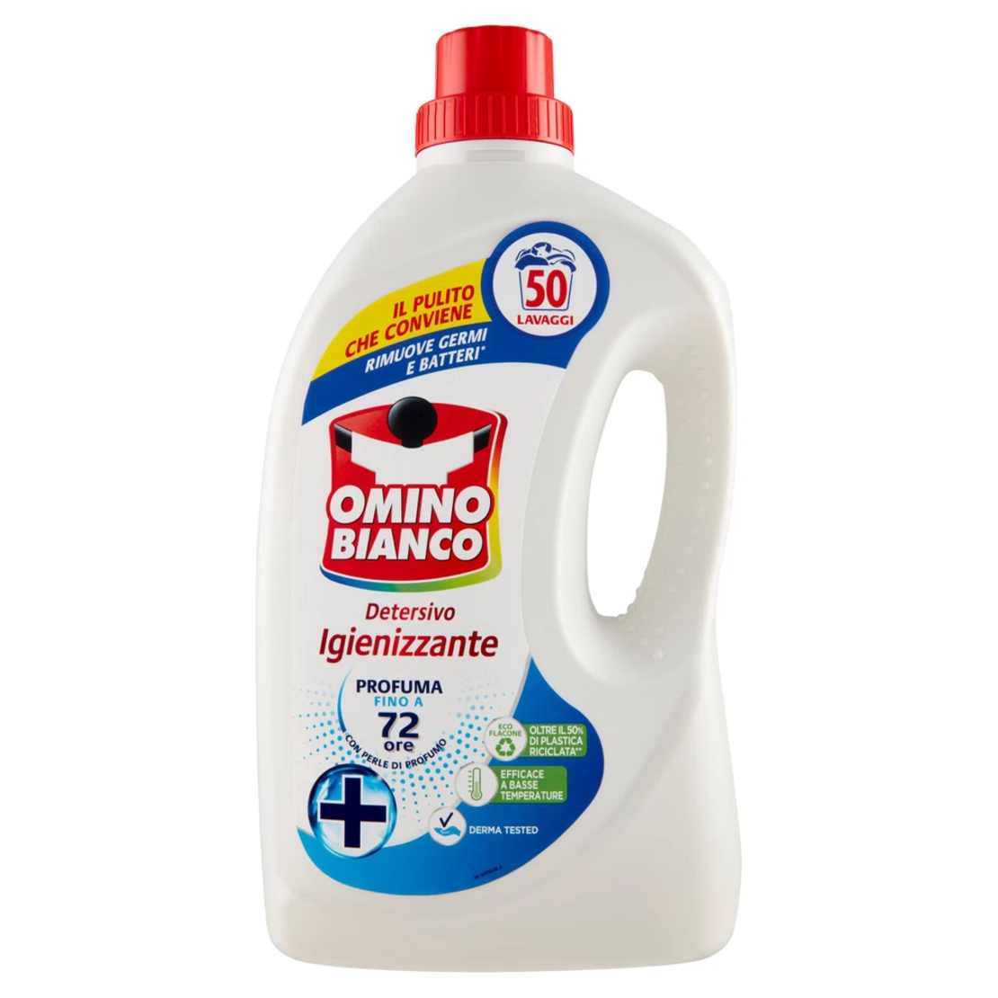 Omino Bianco Detersivo igienizzante - Универсален  течен гел за пране на силно замърсени дрехи , 2л./ 50пр