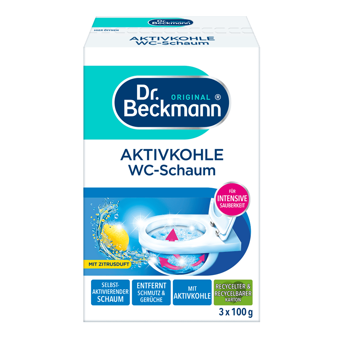 Dr.Beckmann WC- Schaum - Сашета, пяна за почистване на тоалетна 3бр