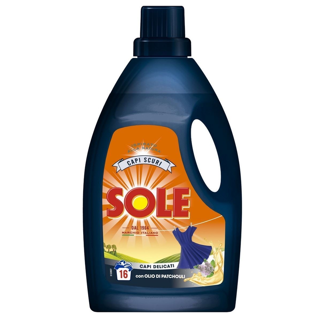 Sole-Течен прах за пране на черни дрехи, 1л./16пр.