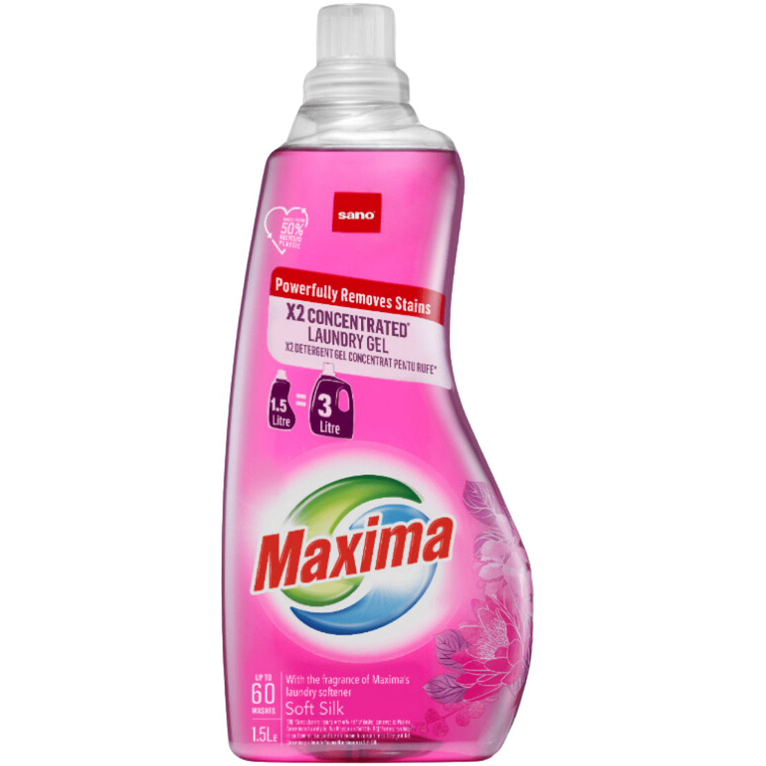 Sano Maxima Soft Silk, 1,5 литра, 60 пранета