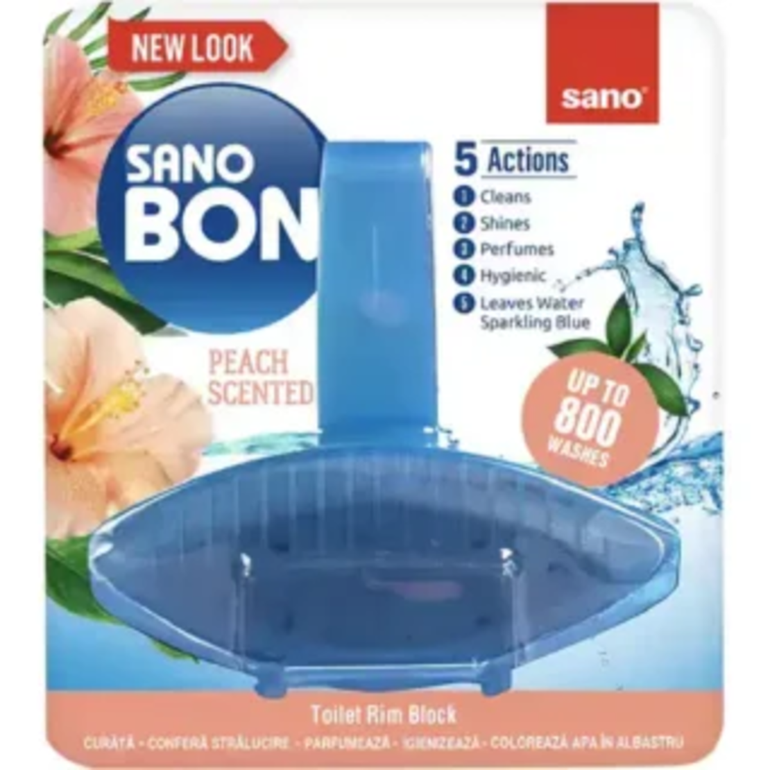 Sano Bono - WC блокче синя вода Peach