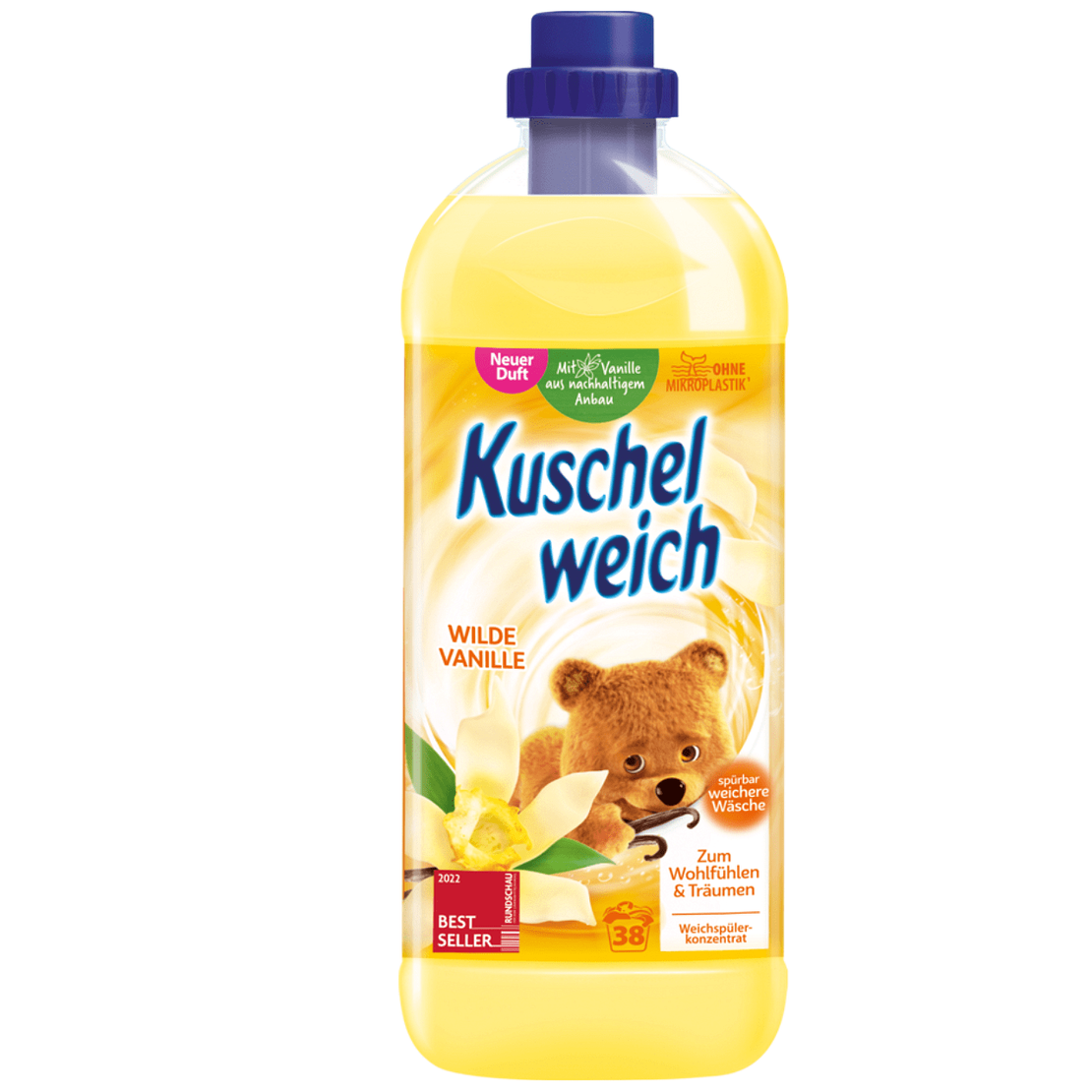 Kuschelweich Wilde Vanille - Омекотител, 1 литър, 38 пранета